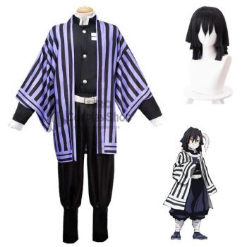 Anime Demon Slayer/Kimetsu No Yaiba Iguro Obanai Cosplay Costume Full ...