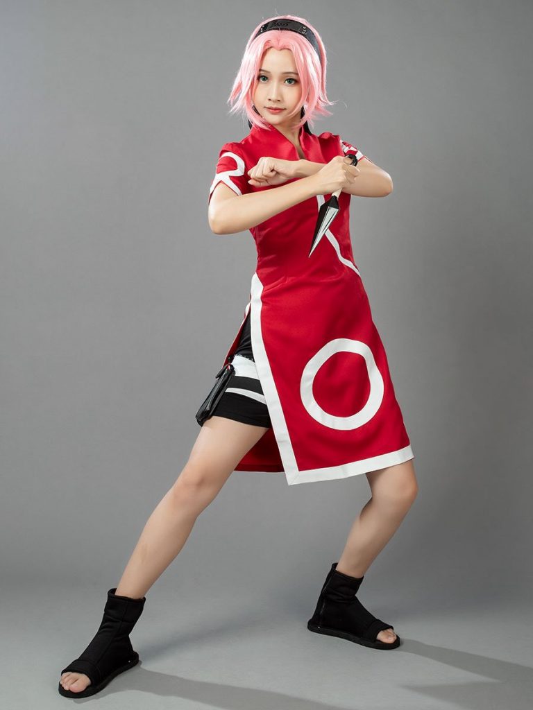 Naruto Sakura Haruno The Young Version Cosplay Costumes cp00053 ...