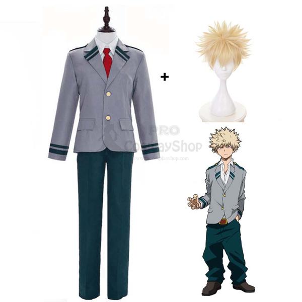 Boku No Hero / My Hero Academia Katsuki Bakugo School Uniform Cosplay ...