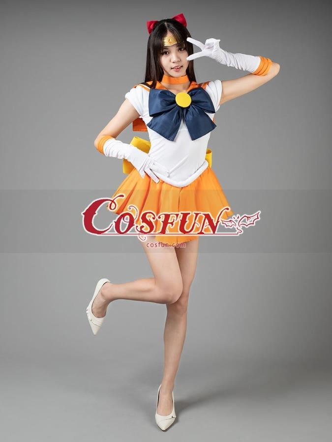 Sailor Moon Sailor Venus Aino Minako Cosplay Costumes - cosfun