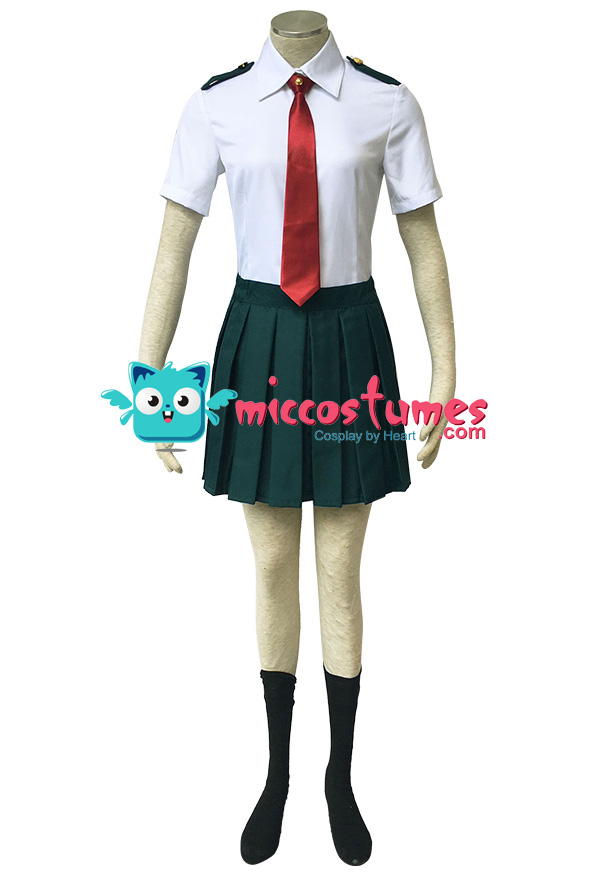 My Hero Academia Female Summer School Uniform Cosplay Costume with Tie ...
