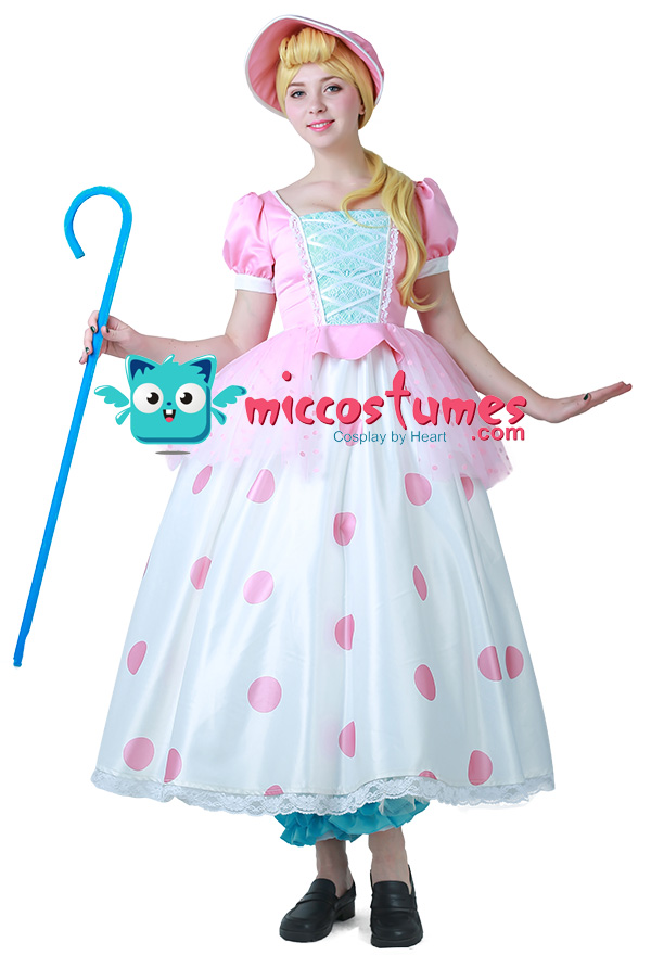 Toy Story Adult Little Bo Peep Cosplay Dress Costume With Hat Cosplay Shop 