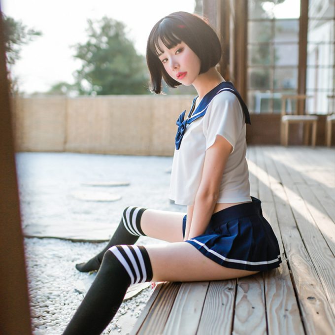 Japanese Style Women School Uniform Halloween Cosplay Sexy Cute Girl Jk