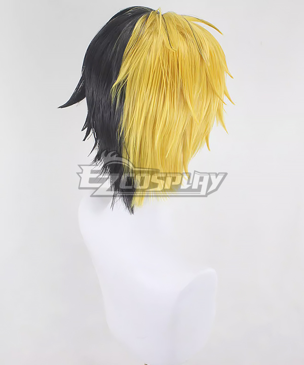 Mashle Magic And Muscles Rayne Ames Black Yellow Cosplay Wig Cosplay Shop